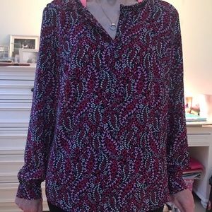 Talbots multicolor tunic top